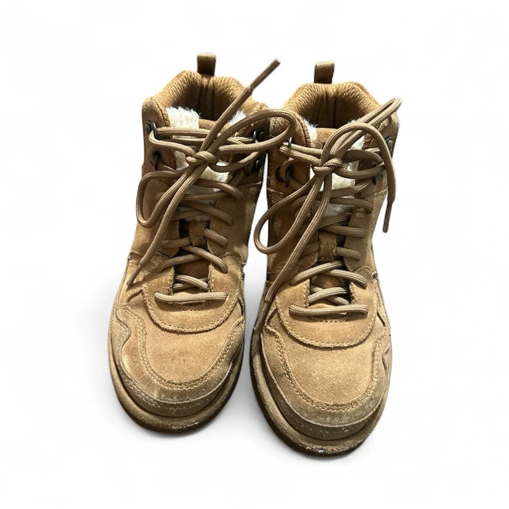 UGG Kids Brown Lace-Up Boots